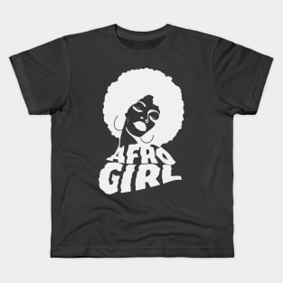 Afro Girl Kids T-Shirt